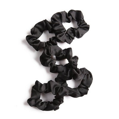 Kitsch Sleep Satin Scrunchies - 5pk - Black