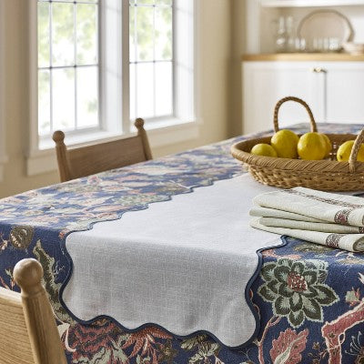 72"x14" Scallop Table Runner - Threshold designed with Studio McGee