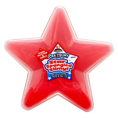 Cra-Z-Slimy Americana Star Spangled Slimy Container - Red