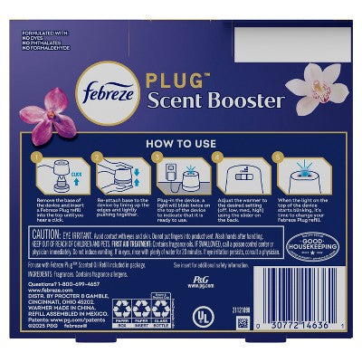 Febreze Plug Scent Booster Downy Calm Starter Kit - 0.87 fl oz/2ct: Electric, Oil, Air Freshener Holders