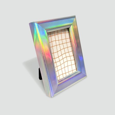 Harbortown 4pk 2"x3" Soft Linear Profile Mini Picture Frames Iridescent