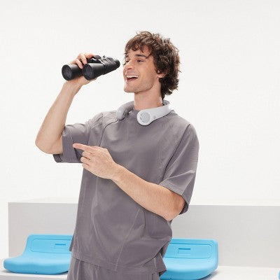 JISULIFE Portable Neck Fan Gray