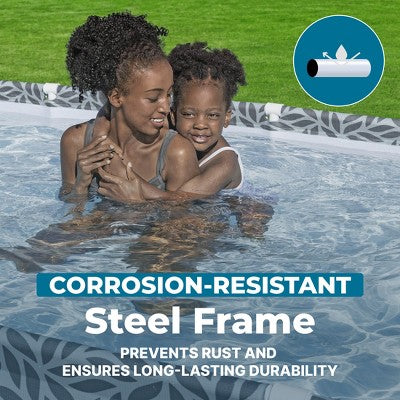 Bestway Steel Pro 12' x 6'7" x 26" Rectangle Above Ground Outdoor Swimming Pool (LOCAL PICKUP ONLY)