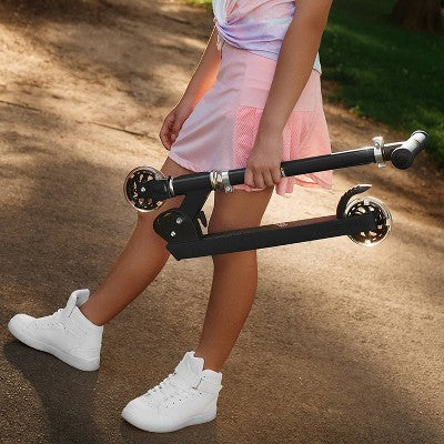 Jetson Jupiter 2.0 Kids' Kick Scooter with LED Lights - Black: Aluminum Frame, Adjustable Handlebar (LOCAL PICKUP ONLY)