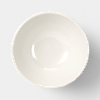 Beaded Cream Ceramic Fruit Bowl - Threshold