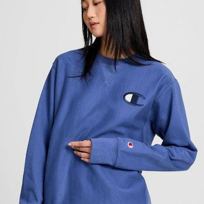 Champion Adult Sizing Iconic Embroidered Crewneck Sweatshirt S
