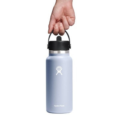 Hydro Flask 32oz Wide Mouth Flex Straw Bottle - Surf: Vacuum-Insulated, BPA-Free