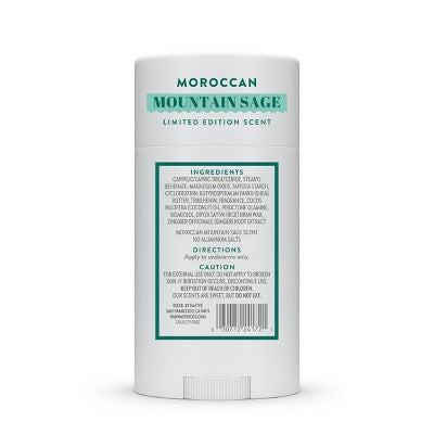 Native Limited Edition Aluminum-Free and Residue-Free Global Flavors Deodorant - Moroccan Mountain Sage - 2.65 fl oz