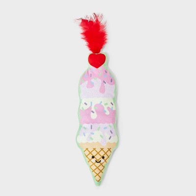 Ice Cream Cones Kicker Cat Toy - Boots & Barkley
