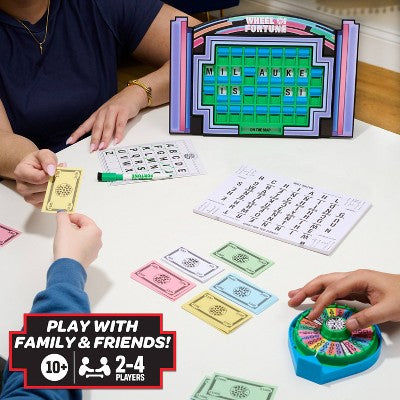 Wheel of Fortune Deluxe Game - Just Play Electronic Puzzle Game, Spin & Solve Word Game for Family Game Night, Ages 10+