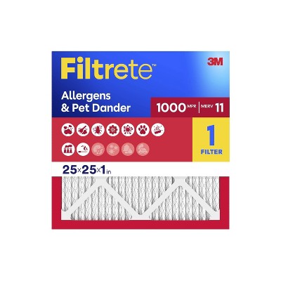 Filtrete Micro Allergen 25x25x1, Air Filter: MERV 11 Electrostatic Furnace Filter, Captures Dust & Pollen, 3-Month Use (LOCAL PICKUP ONLY)