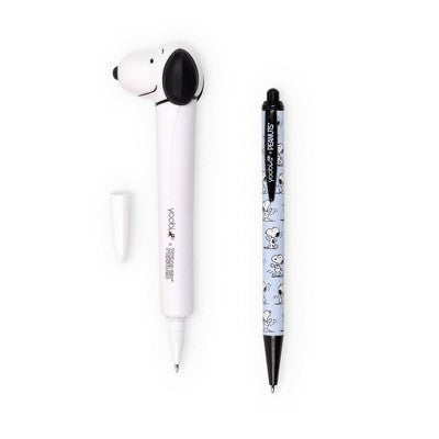 Yoobi 2pk Peanuts Novelty Ballpoint Pen Snoopy