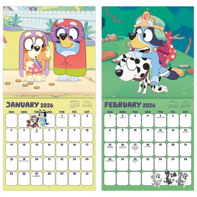 DateWorks 12"x12" 2026 Bluey Wall Calendar