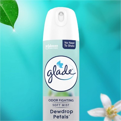 Glade Aerosol Room Air Freshener Spray - Dewdrop Petals - 8oz