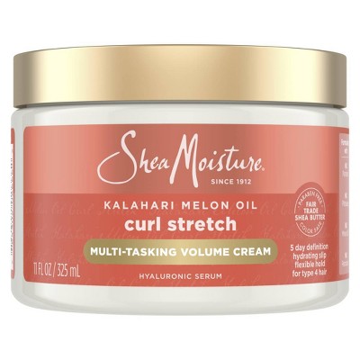 SheaMoisture Curl Stretch Multi-Tasking Volume Cream Kalahari Melon Oil & Marula Oil Infused with Hyaluronic Serum for Type 4 Hair - 11 fl oz