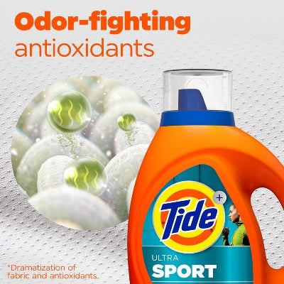 Tide Ultra Sport HE Deep Cleaning Concentrated Liquid Laundry Detergent 65 Loads - 92 fl oz