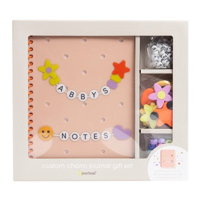Pearhead Custom Charm Journal Gift Set