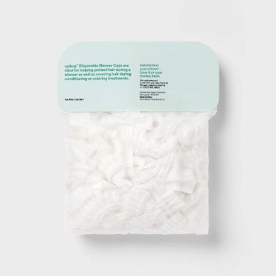 30pc Plastic Disposable Shower Cap - White - up&up