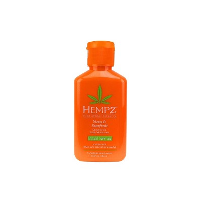 Hempz Yuzu and Starfruit Herbal Body Moisturizer Fruit - SPF 30 - 2.25 fl oz