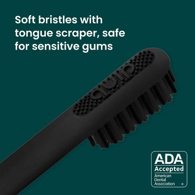 quip Sonic Electric Metal Toothbrush and Travel Case - Black