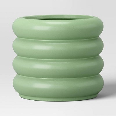 Large Bubble Ceramic Planter Green - Room Essentials