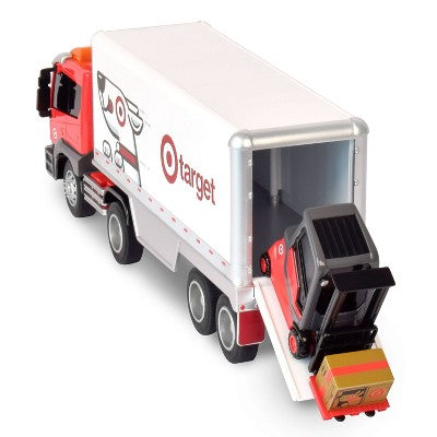 Maxx Action Bullseye's Highway Hauler Playset - Target Truck with Lights, Sounds and Accessories
