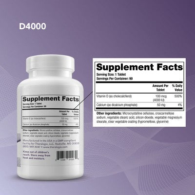 Theralogix Thera-D 4000 Vitamin D Supplement