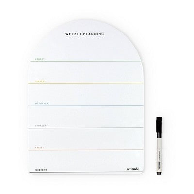 Altitude Boards Dry Erase with Marker Rainbow Weekly