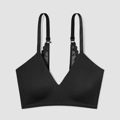 True & Co. Women's Everybody Boost Plunge Bra - Black L
