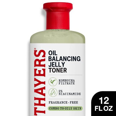 Thayers Remedies Oil Balancing Jelly Toner for Face - 12 fl oz: Niacinamide Facial Treatment, Unscented