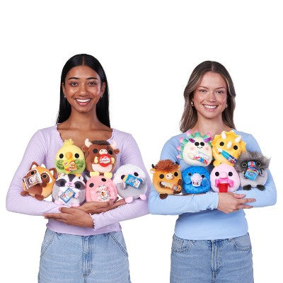 Snackles 5" Capsule Series 3 Stuffed Animal: Zoo & Farm Characters, Polyester