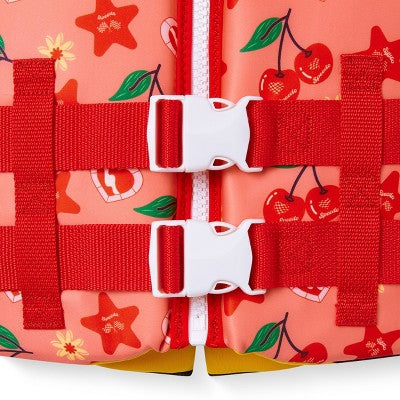 Speedo Cherry Bomb Kids' Life Jacket Vest - Pink/Red Youth Jacket (Size by Weight)