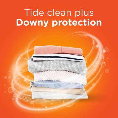 Tide Plus Downy April Fresh HE Compatible Liquid Laundry Detergent Soap - 63 fl oz