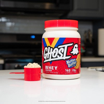 GHOST Whey Protein Powder - Nutter Butter - 15 Servings