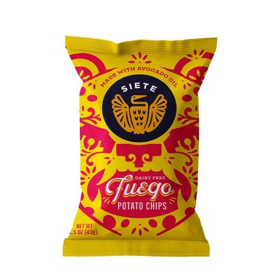 Siete Fuego Kettle Potato Chips - 9oz/6ct