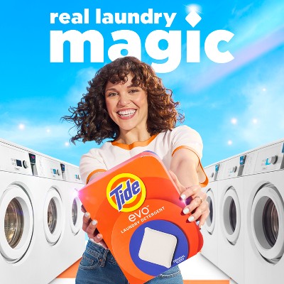 Tide Evo Original Laundry Detergent Tiles - 16ct: Box, Cold Water Detergent, Dye-Free, High Efficiency