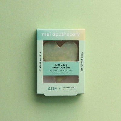 Mei Apothecary Mini Jade Heart Gua Sha Tool