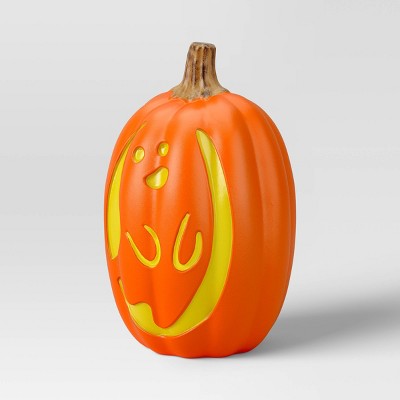16" Lit Pumpkin Ghost with Timer Full Blow Mold Halloween Decorative Prop - Hyde and EEK! Boutique