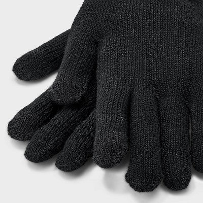 Men's Knit Touch Gloves - Goodfellow & Co Black One Size