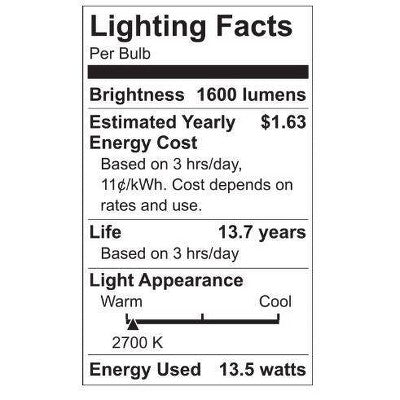 GE 4pk 100W Relax A19 LED Light Bulbs Soft White