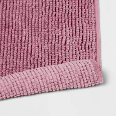 17"x24" Everyday Chenille Bath Rug Pink - Room Essentials