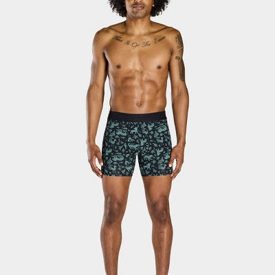 Pair of Thieves Men's Super Pouch Boxer Briefs 2pk - Black/Animal Print M
