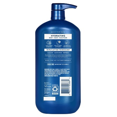 Suave Men 3-in-1 Hydrating Hair, Body & Face Wash - Citrus Musk - 30 fl oz