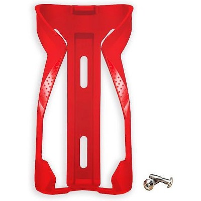 PRO BIKE TOOL Light Weight Carbon Composite Water Bottle Cage, Red