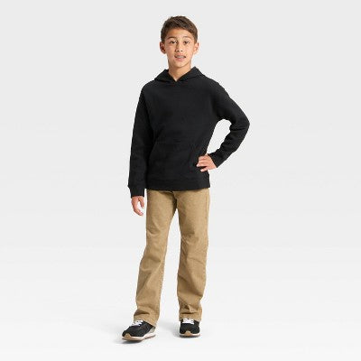 Boys' Fleece Hoodie Sweatshirt - Cat & Jack Black XS