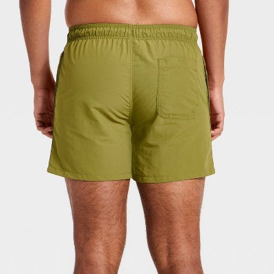 Men's 5'' Swim Trunks - Goodfellow & Co Olive Green M