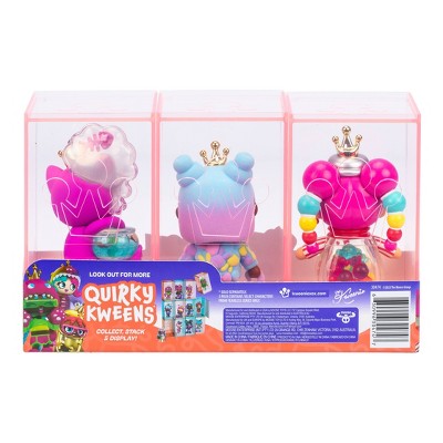 XOX Kweenie Quirky - 3pk: Mini Figures with Collector's Guide, Plastic Material
