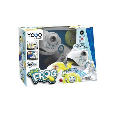 ROBO FROG Interactive Remote Control Toy with Tongue Flick Action, Catch Coins Game, Sound Effects and Target Board