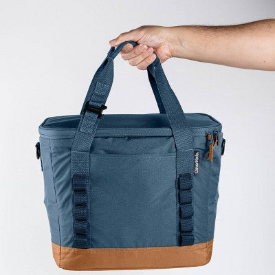 CleverMade Collapsible Tahoe 30 Cans Soft Sided Cooler - Ocean: Water-Resistant with Adjustable Straps