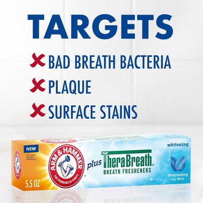 Arm & Hammer + Therabreath Toothpaste - Icy Mint - 5.5oz